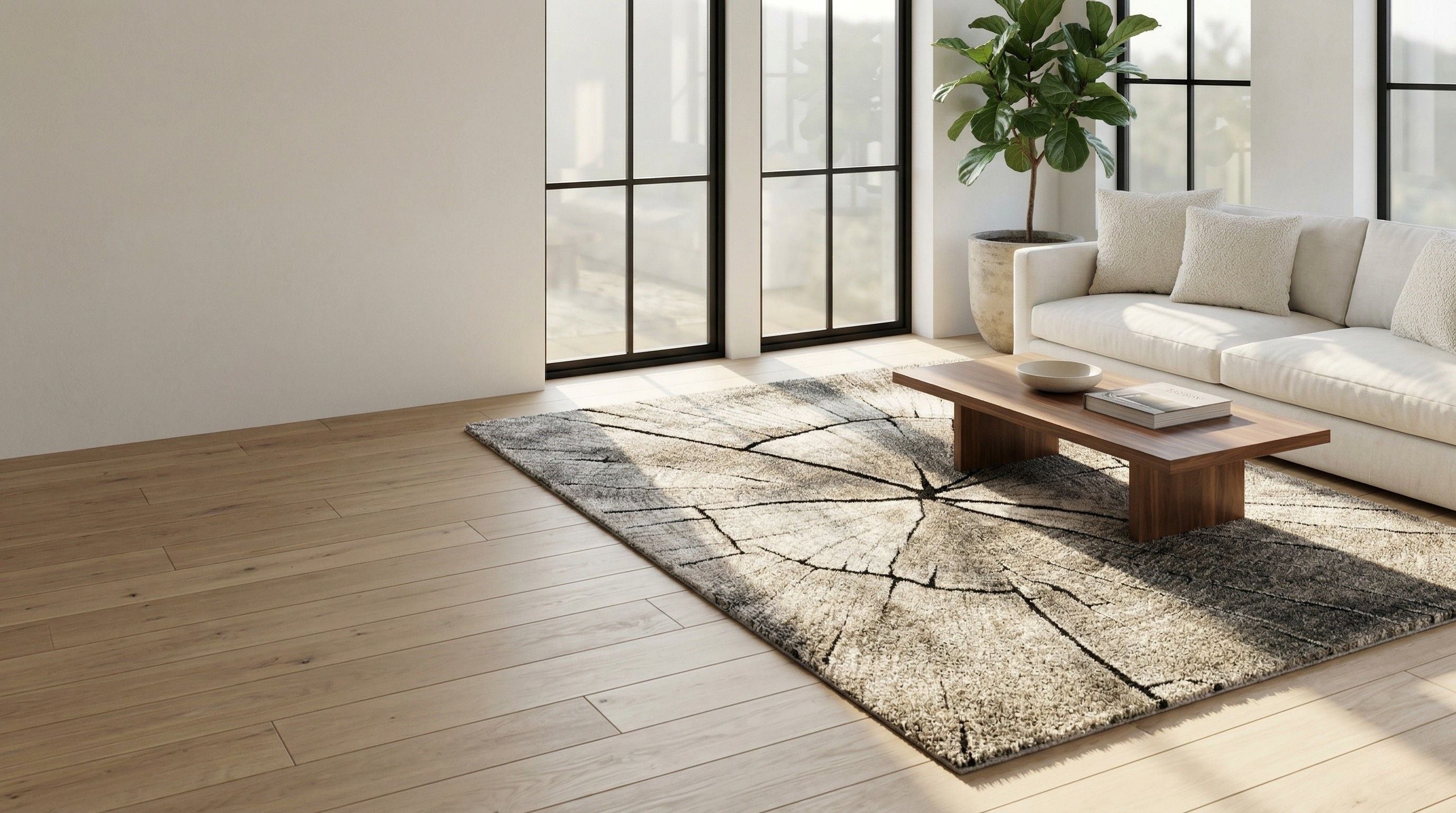 Karpet24 — sfeervol interieur met hoogpolig vloerkleed