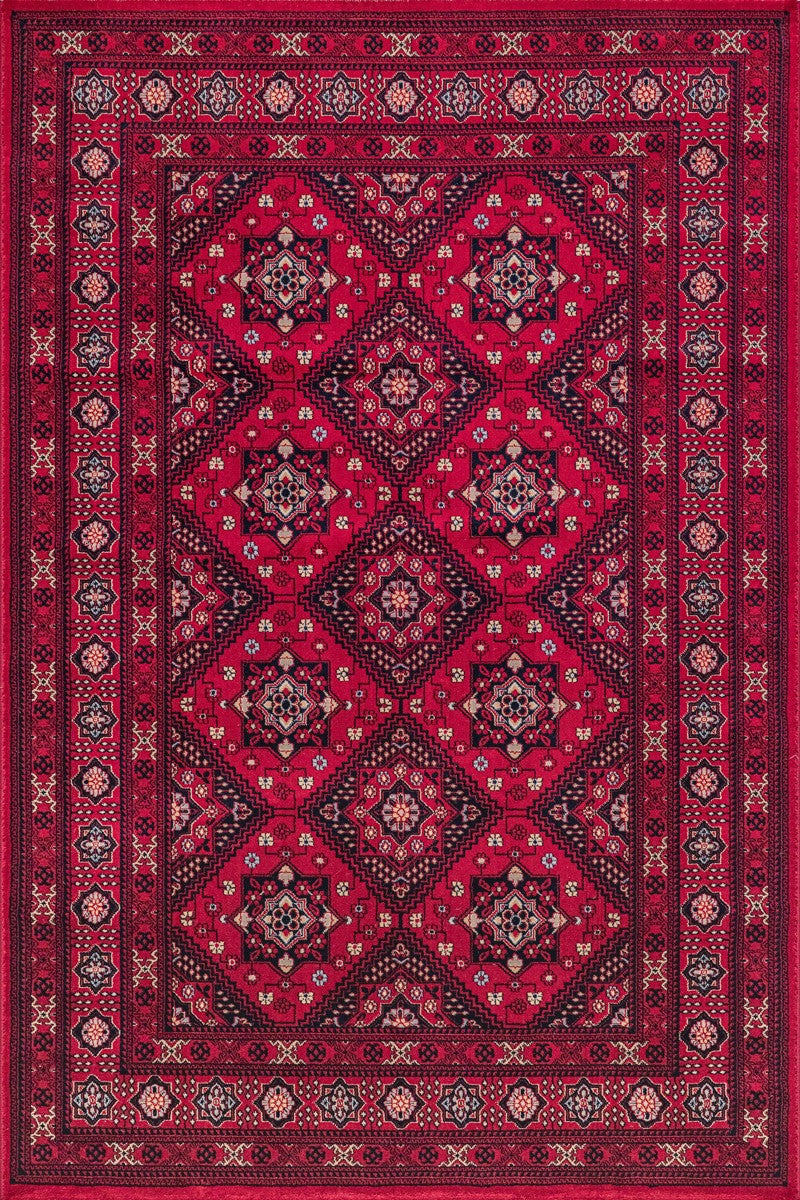 Vloerkleed Dubai Deluxe – Oosters Klassiek Tapijt Bordeaux Rood
