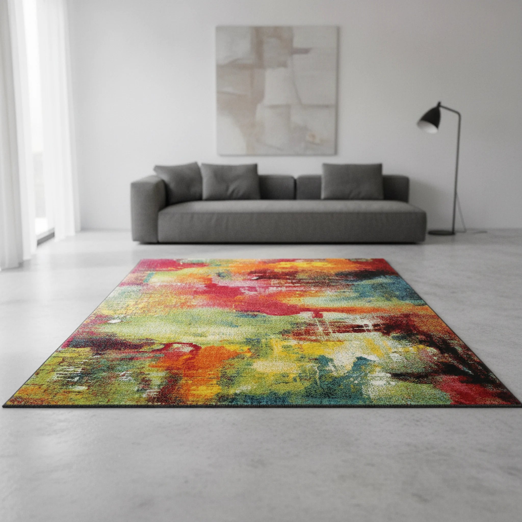Vloerkleed Belis Multi – Laagpolig Modern - Sfeerbeeld
