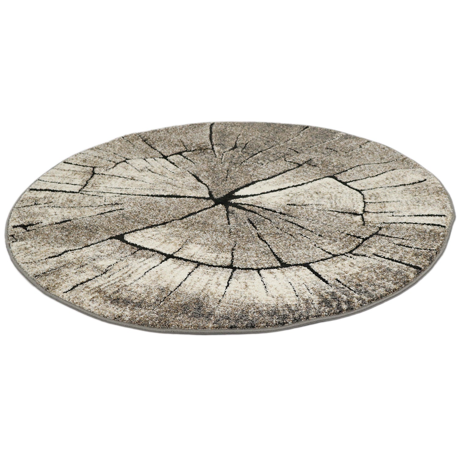 Boomstam Design Vloerkleed - Ibiza 605-95 Earth - Beige-Grijs — sfeerbeeld in interieur
