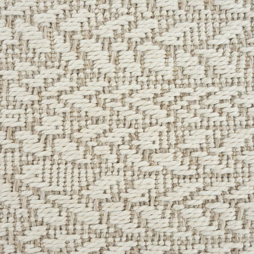 Buitentapijt met Jute Look – Cream – Rond Gevlochten Design – Weerbestendig & Stijlvol — sfeerbeeld in interieur