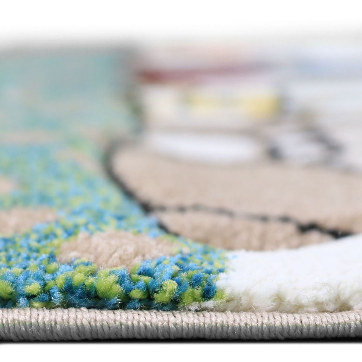 Karpet24 Kindervloerkleed Bosdieren – Zacht Speelkleed met Beer, Vos & Bosvriendjes