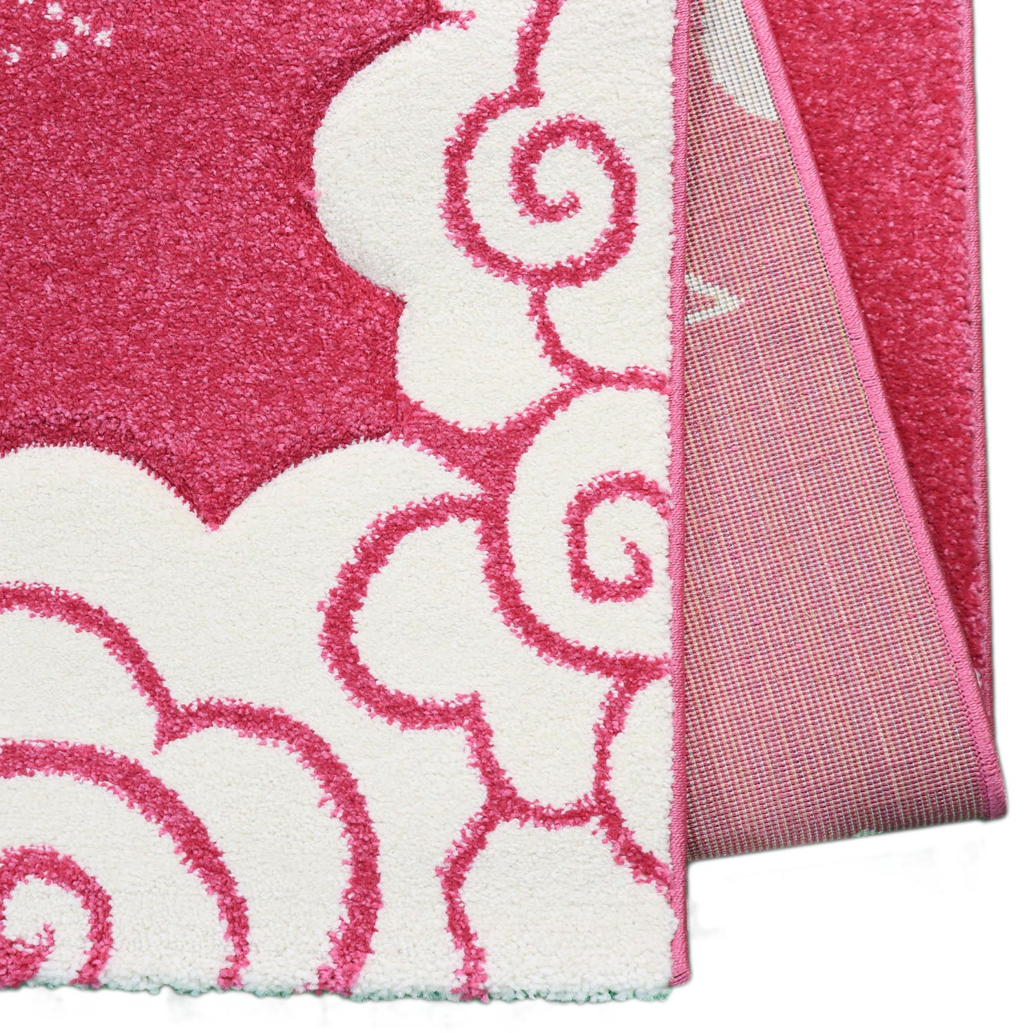 Karpet24 Kindervloerkleed Eenhoorn – Roze Speelkleed met Wolken & Sterren