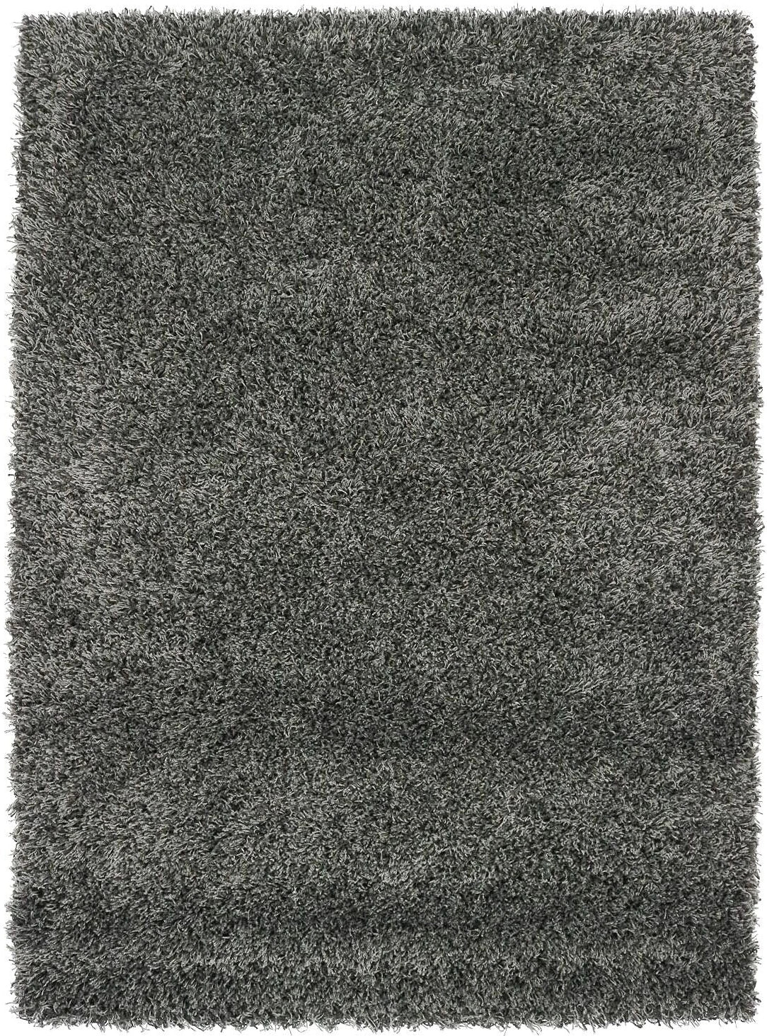 Hoogpolig vloerkleed shaggy Plus 959 5cm hoogte - grijs gemêleerd - Vooraanzicht
