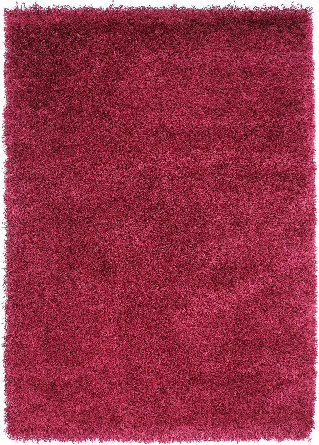 Hoogpolig vloerkleed shaggy Plus 957 5cm hoogte - paars - Vooraanzicht