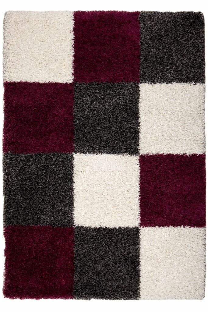 Hoogpolig Vloerkleed Shaggy Plus 910 Purple - Detail