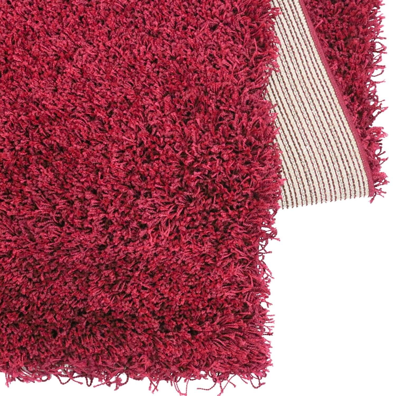 Hoogpolig vloerkleed shaggy Plus 957 5cm hoogte - paars — hoek
