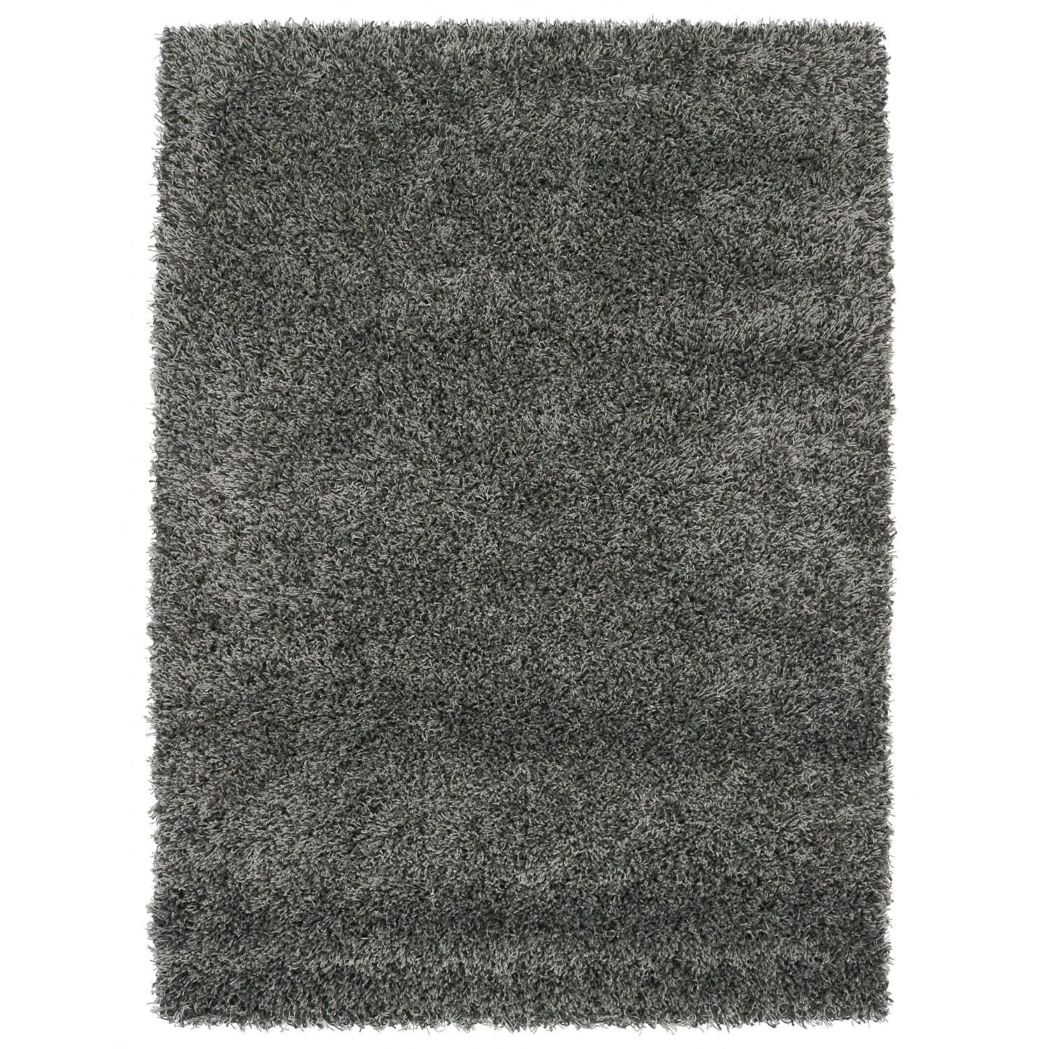 Hoogpolig vloerkleed shaggy Plus 959 5cm hoogte - grijs gemêleerd — sfeerbeeld in interieur