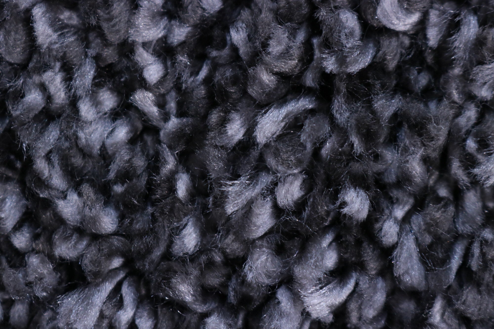 Hoogpolig Vloerkleed Shaggy Ritual – Hoogpolig & Comfortabel – Antraciet — detail weefsel