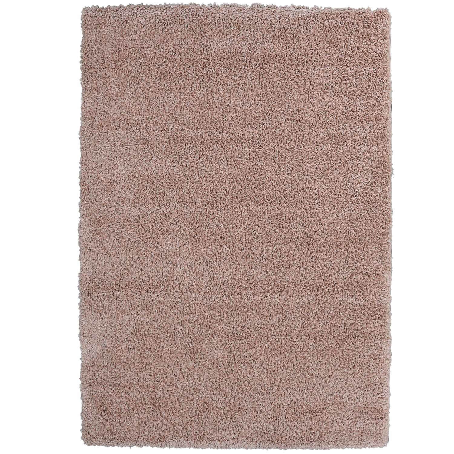 Hoogpolig Vloerkleed Shaggy Ritual – Hoogpolig & Comfortabel – Roze - Vooraanzicht