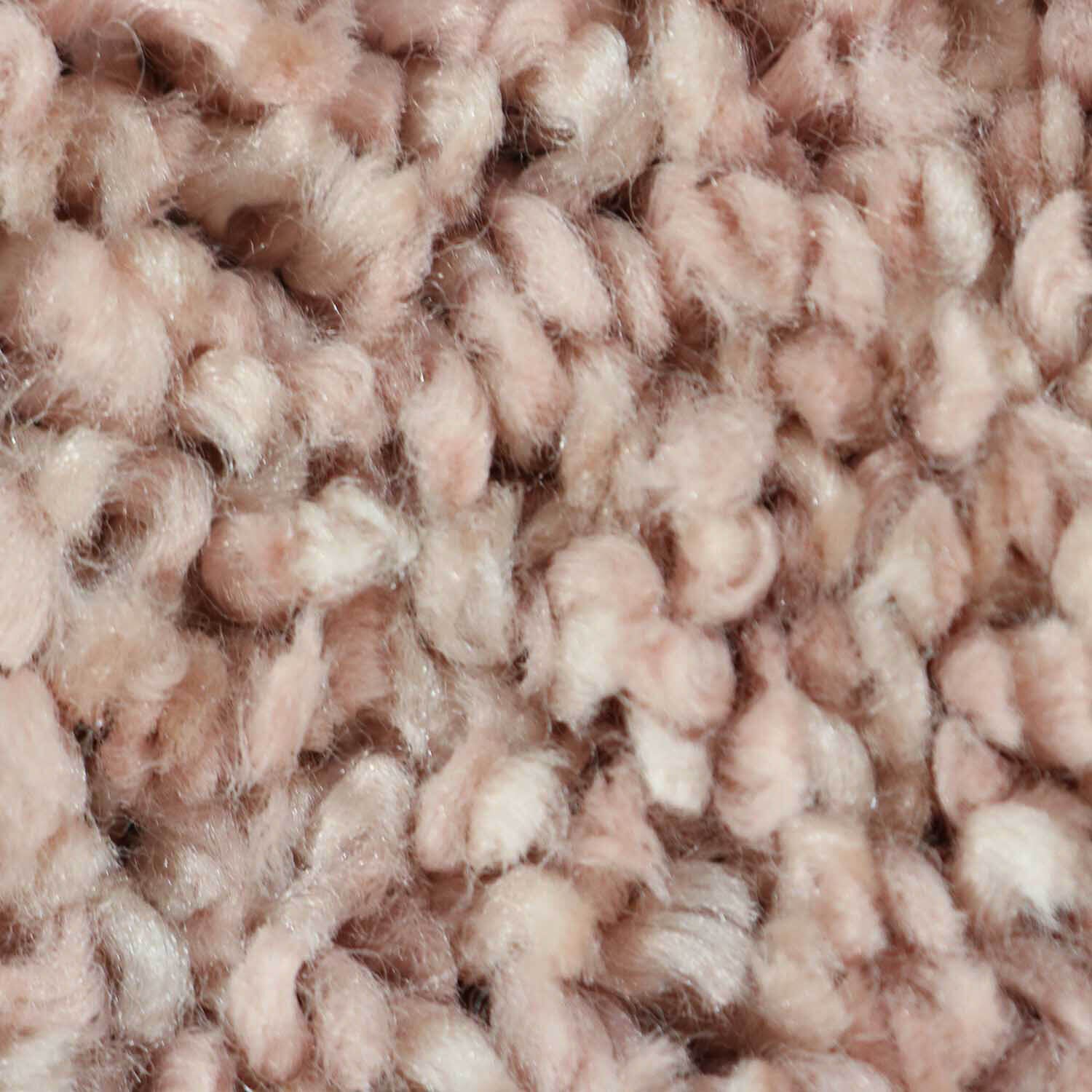 Hoogpolig Vloerkleed Shaggy Ritual – Hoogpolig & Comfortabel – Roze — detail weefsel