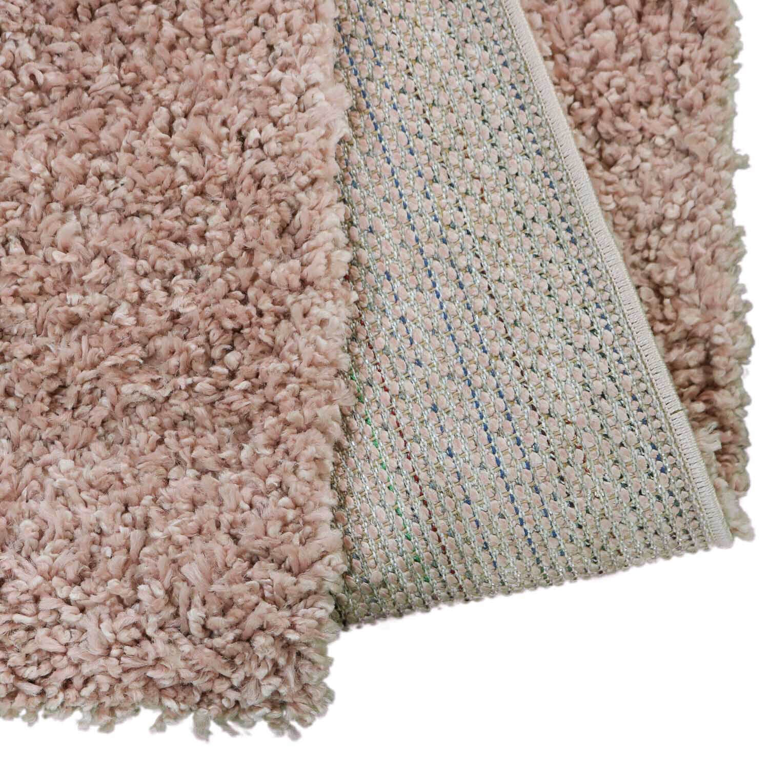 Hoogpolig Vloerkleed Shaggy Ritual – Hoogpolig & Comfortabel – Roze — sfeerbeeld interieur