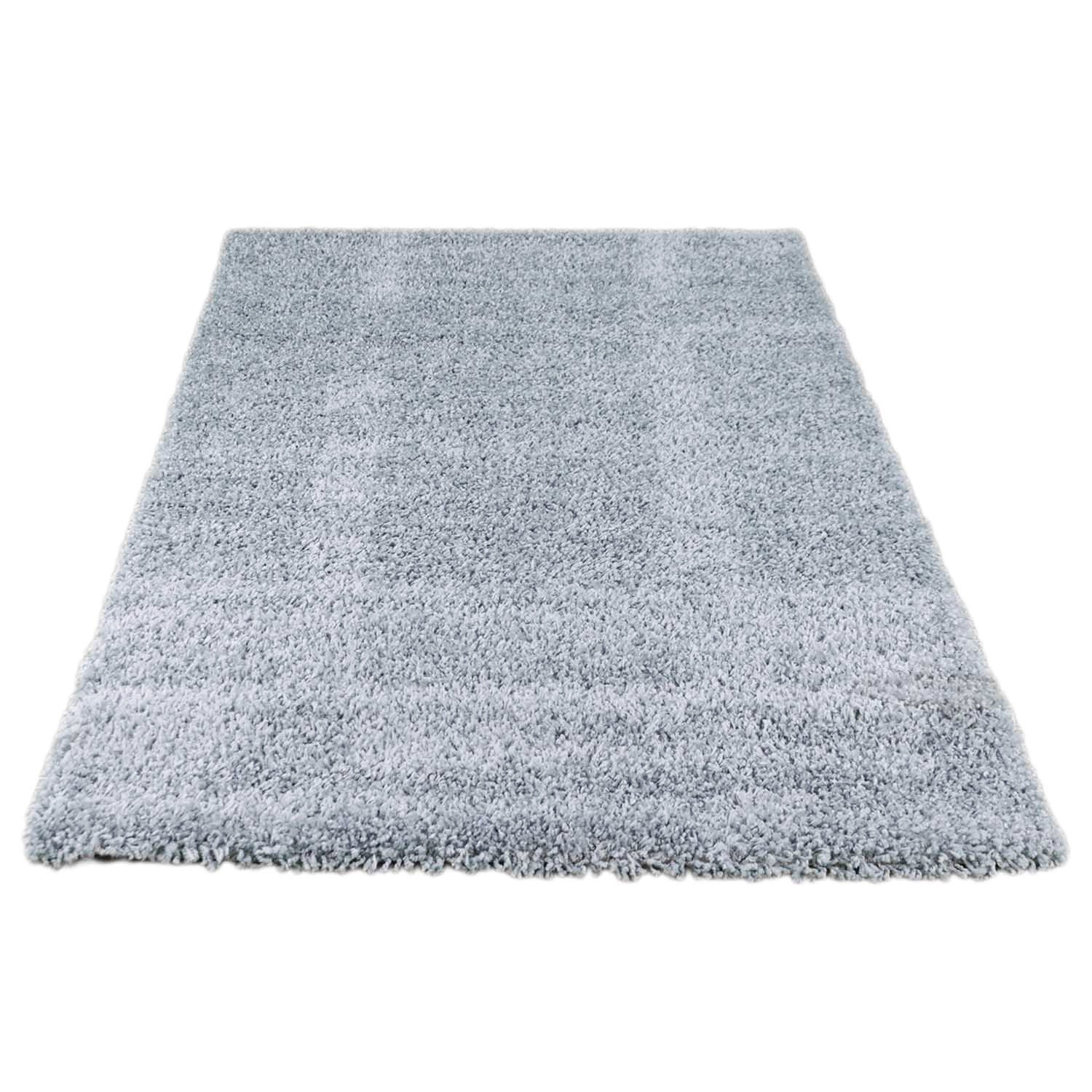 Hoogpolig Vloerkleed Shaggy Ritual – Hoogpolig & Comfortabel – Turquoise — bovenaanzicht