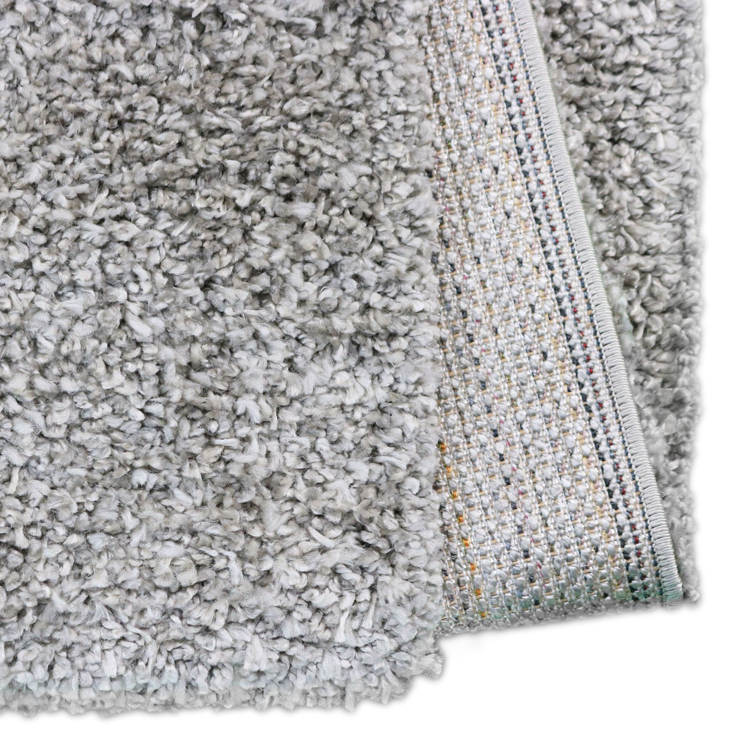 Hoogpolig Vloerkleed Shaggy Ritual – Zacht & Comfortabel – Grijs — detail