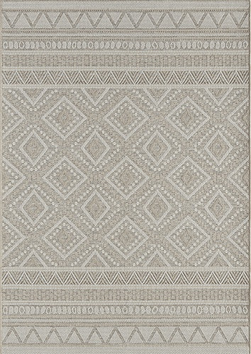 Vloerkleed Ottawa 22567 Beige – Vlak Buitenkleed tot 300x400 cm – bovenaanzicht