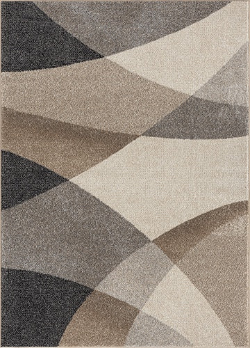 Vloerkleed Thales 6100 Beige – zachte pool van 11 mm op jute – bovenaanzicht op een lichte vloer