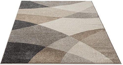 Vloerkleed Thales 6100 Beige – zachte pool van 11 mm op jute – detailfoto van de geweven rand