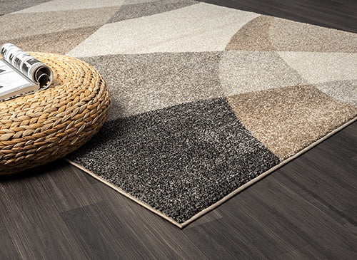 Vloerkleed Thales 6100 Beige – zachte pool van 11 mm op jute – sfeerimpressie naast het bed