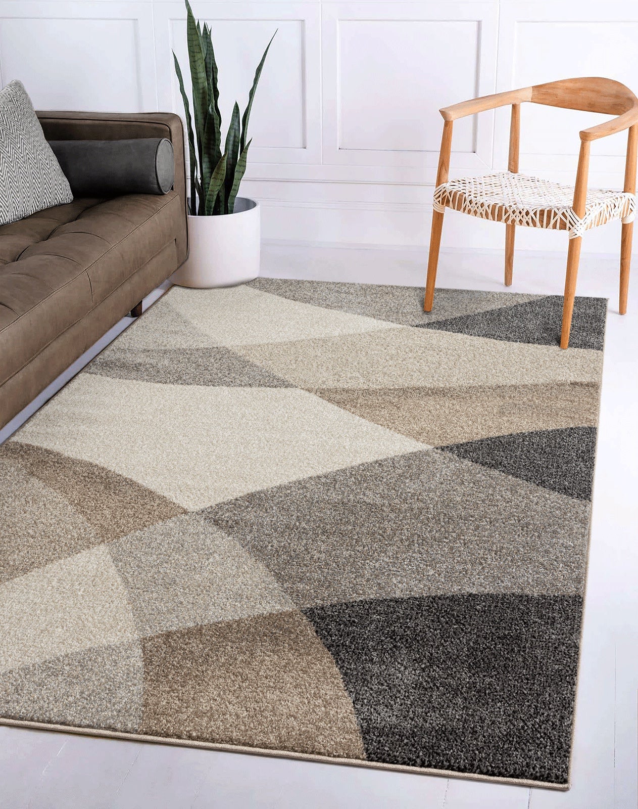 Vloerkleed Thales 6100 Beige – zachte pool van 11 mm op jute – detail van de beige pool