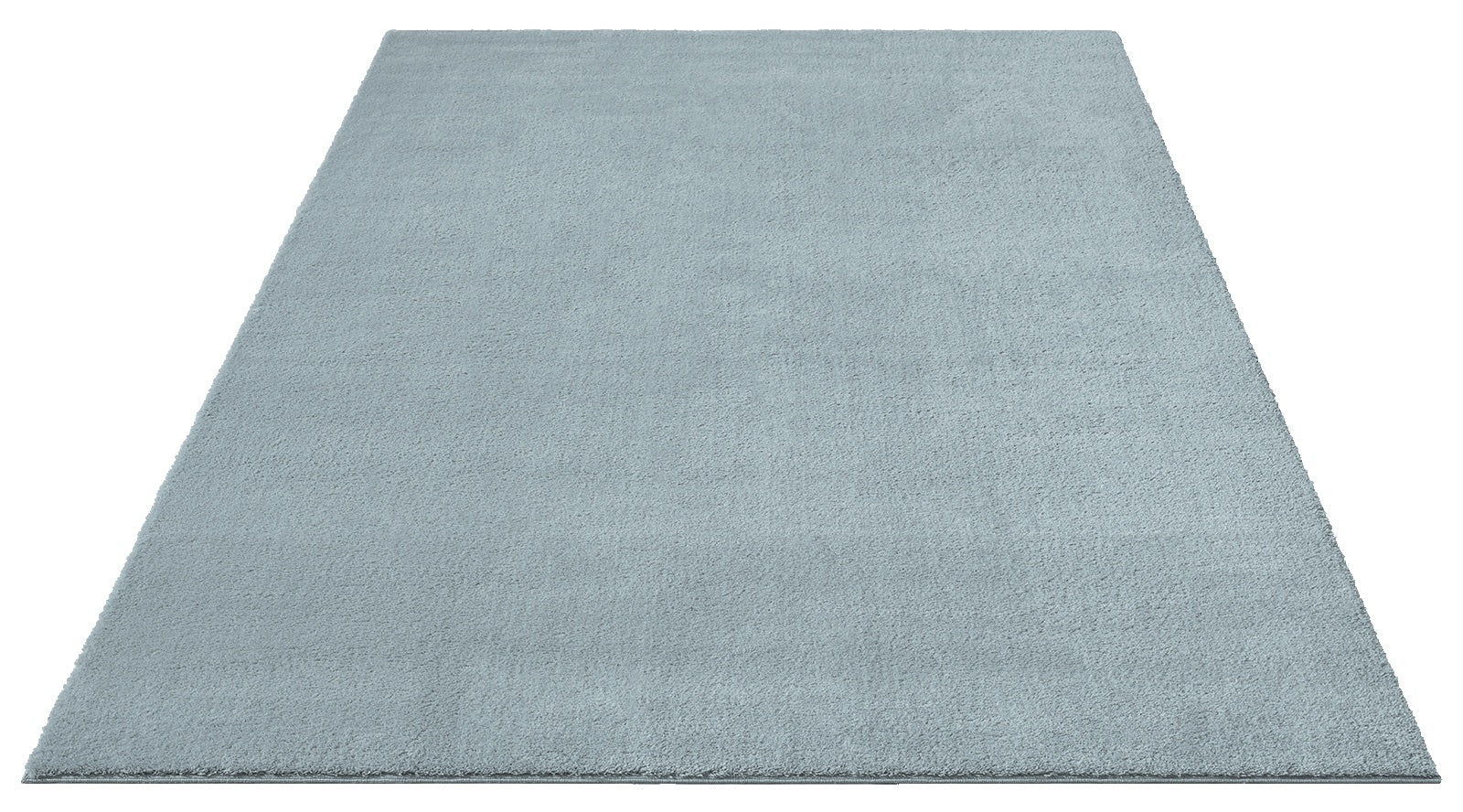 Vloerkleed Loft Washable Blauw – Wasbaar Vloerkleed met Action Back Rugzijde – close-up van de rand en de afwerking