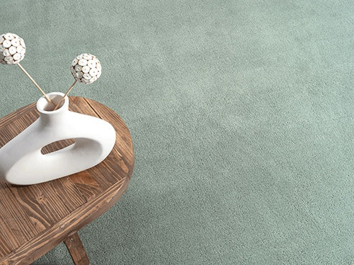 Vloerkleed Loft Washable Groen – Wasbaar Vloerkleed in Frisse Groentint – Action Back rugzijde van dichtbij