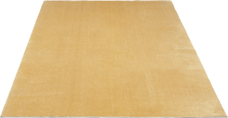 Vloerkleed Loft Washable Goud – Wasbaar Vloerkleed in Warme Goudtint – sfeerimpressie in de woonkamer