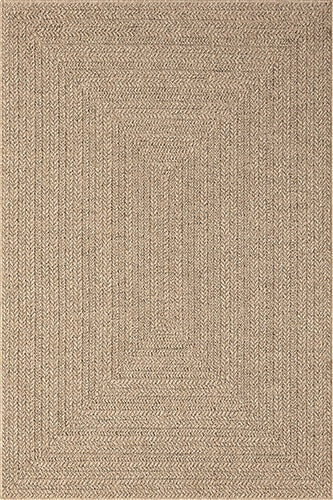 Vloerkleed Kenzy 5001 Naturel – Ook in Ovaal 140x200 cm – bovenaanzicht