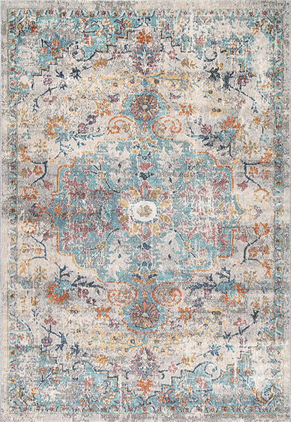 Vloerkleed Salsa Multicolour – Vlak geweven kleurenspel, 4 mm – bovenaanzicht