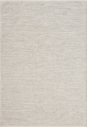Vloerkleed Stockholm Crèmebeige – Geweven Wol met Katoen – bovenaanzicht