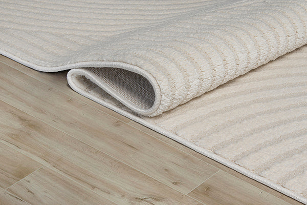 Vloerkleed Elio 2252 Crème – Licht laagpolig met jute rugzijde – sfeerimpressie in de hal