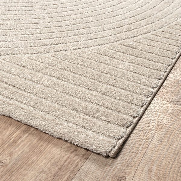 Vloerkleed Elio 2251 Beige – Geweven laagpolig met 14 mm pool – detail van de beige pool