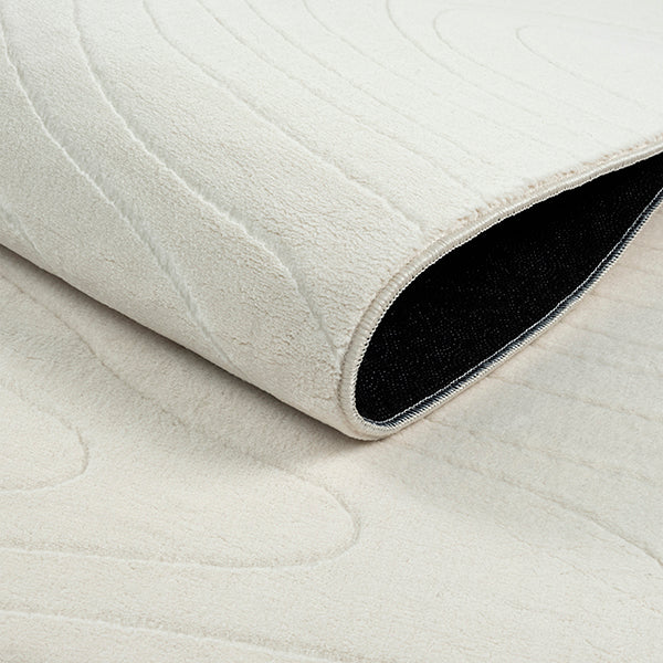 Vloerkleed Stilo 397 Crème – Geweven laagpolig, 1,40 kg per m2 – sfeerimpressie in de woonkamer