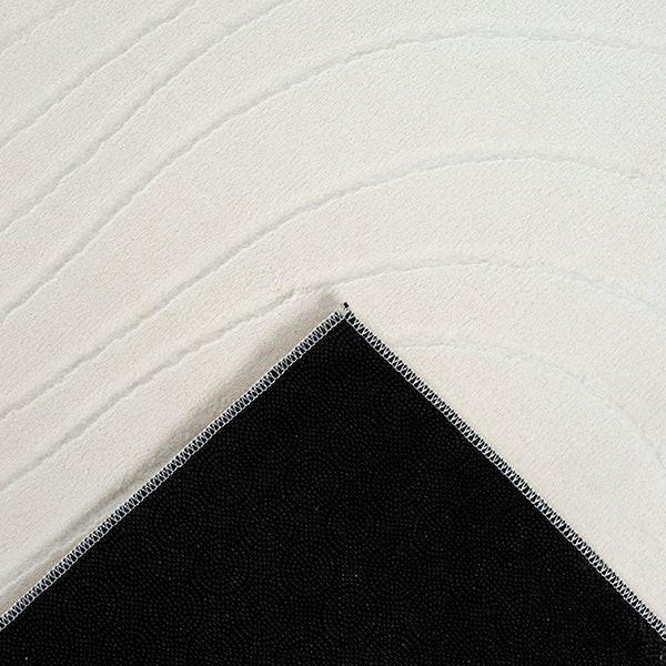 Vloerkleed Stilo 397 Crème – Geweven laagpolig, 1,40 kg per m2 – detail van de pool