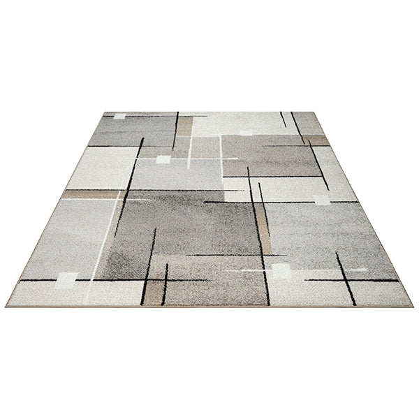 Vloerkleed Thales 6102 Beige – geweven polypropyleen op jute – sfeerimpressie in de eetkamer
