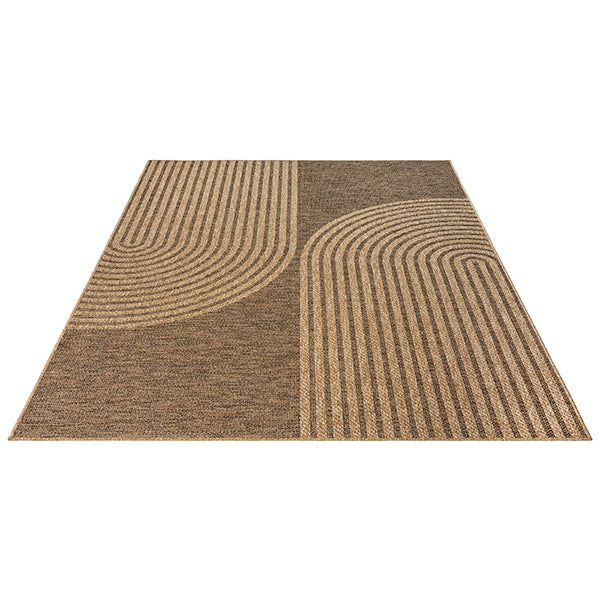 Vloerkleed Kenzy 5029 Naturel – Vlak Weefsel zonder Pool – hoek met jute rugzijde
