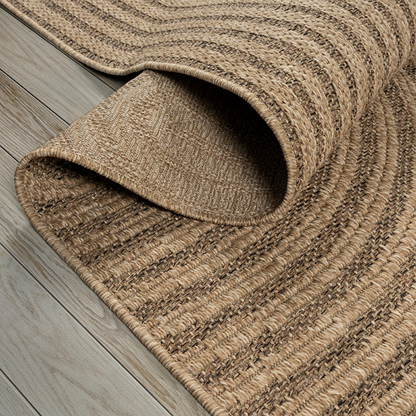 Vloerkleed Kenzy 5029 Naturel – Vlak Weefsel zonder Pool – sfeerimpressie in de slaapkamer