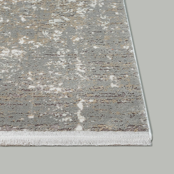 Vloerkleed Fabia Beige 70 – Laagpolig Geweven met Katoenen Rugzijde – detail van de geweven pool