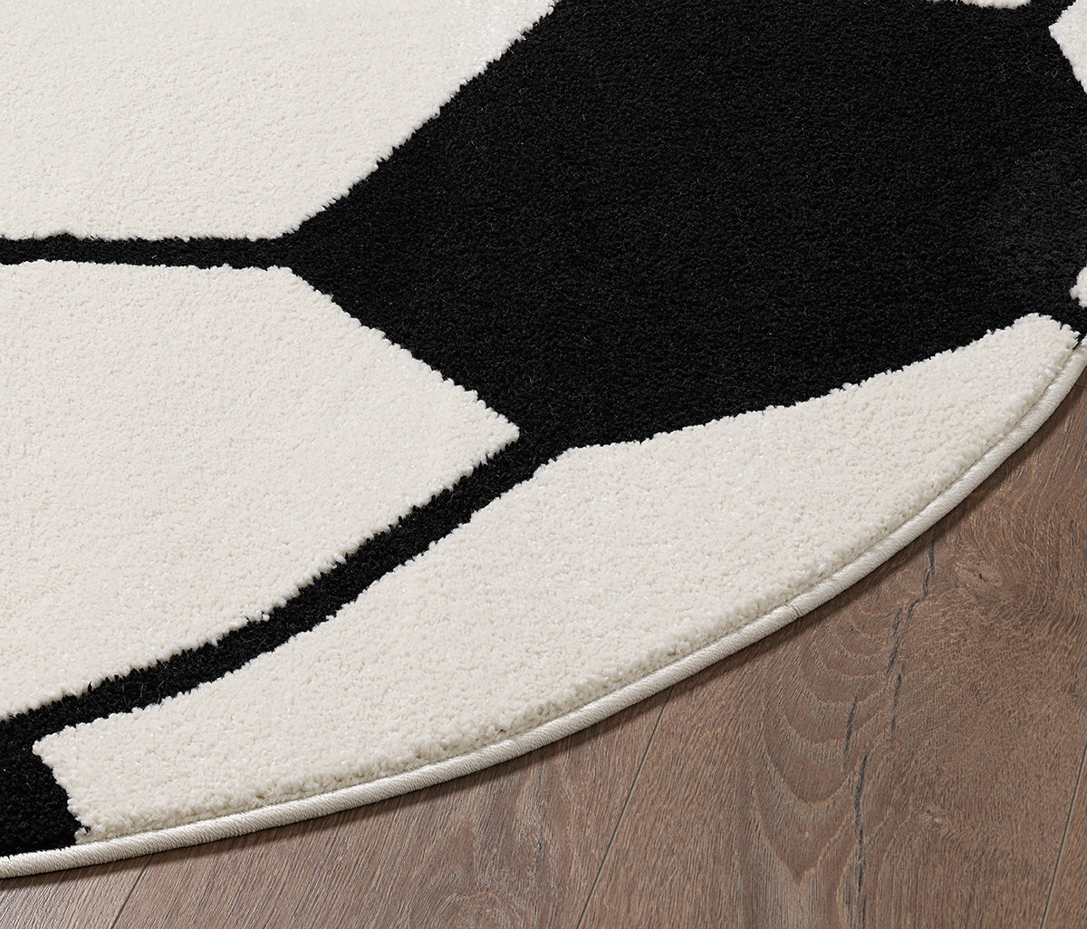 Vloerkleed Eclipse Kids 54038 Multicolour – Rond Kindervloerkleed met Cirkels – sfeerimpressie in een kinderkamer