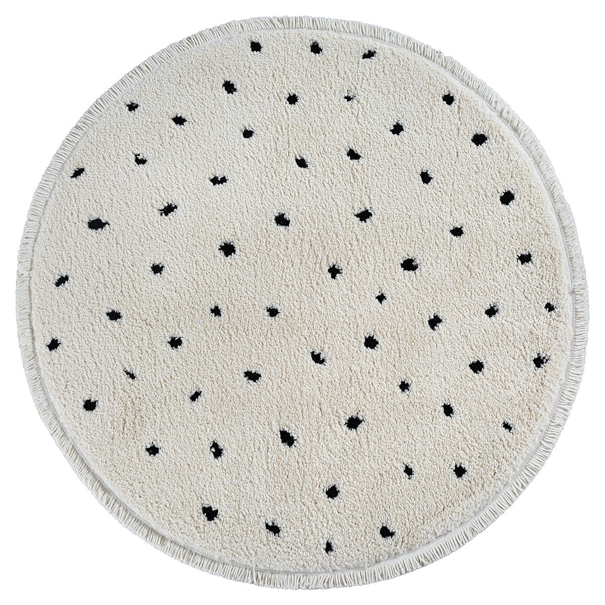 Vloerkleed Ideal Shaggy Crème 80406 – Hoogpolig op Jute Rugzijde – opgerolde hoek op een houten vloer