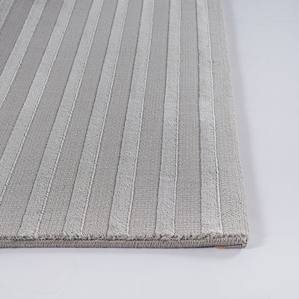 Vloerkleed Studio Grijs – Verweerd Medaillon in Zachte Grijstinten – detail van de pool