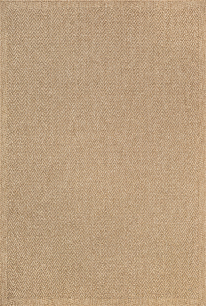 Vloerkleed Kenzy 5007 Naturel – Geweven met Jute Rugzijde – bovenaanzicht