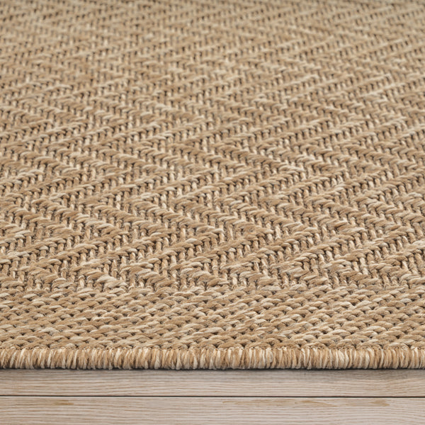 Vloerkleed Kenzy 5007 Naturel – Geweven met Jute Rugzijde – sfeerimpressie in de gang