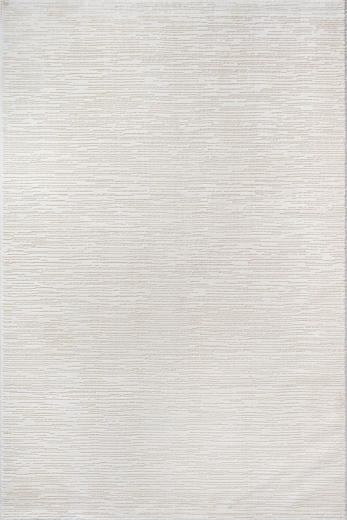 Vloerkleed Sign 1984 Crème – Lichte Basis met Zachte Reliëfpool – bovenaanzicht