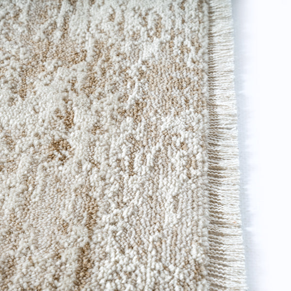 Vloerkleed Flowline 52075 Beige – Egaal Laagpolig Kleed voor Slaapkamer – detail van de pool