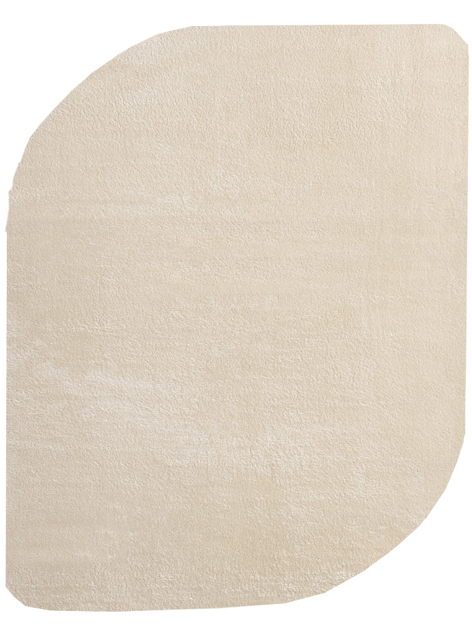 Vloerkleed Loft Shape 46 Beige – Warm Vormenmotief met 19 mm Pool – bovenaanzicht van het volledige kleed