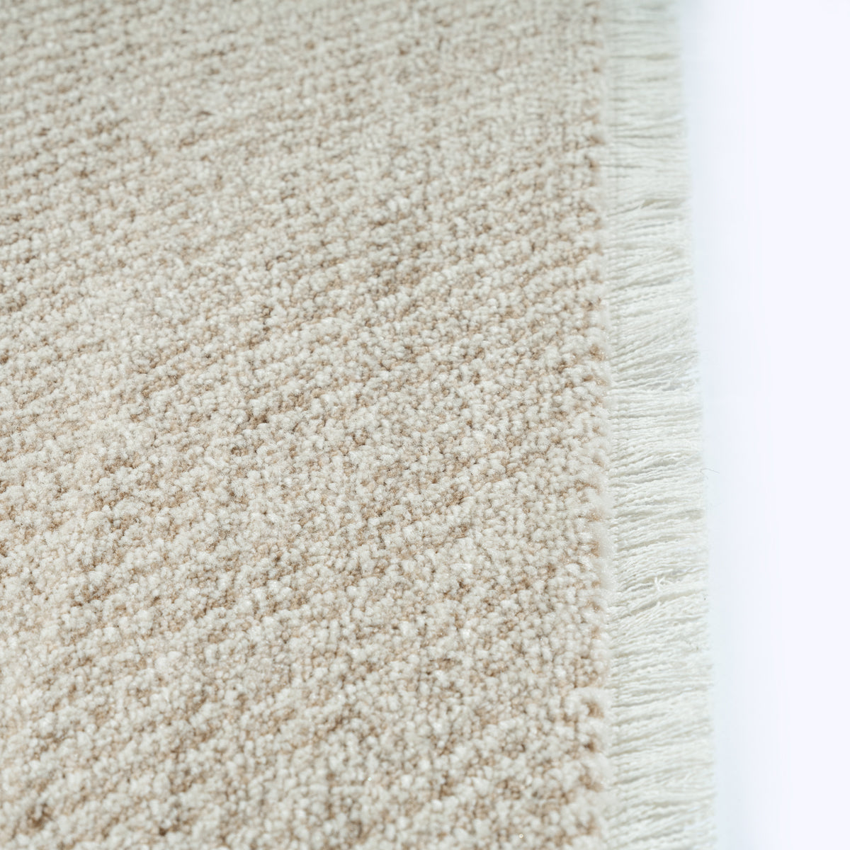 Vloerkleed Flowline 52096 Beige – Compact Laagpolig in Drie Maten – detail van de pool