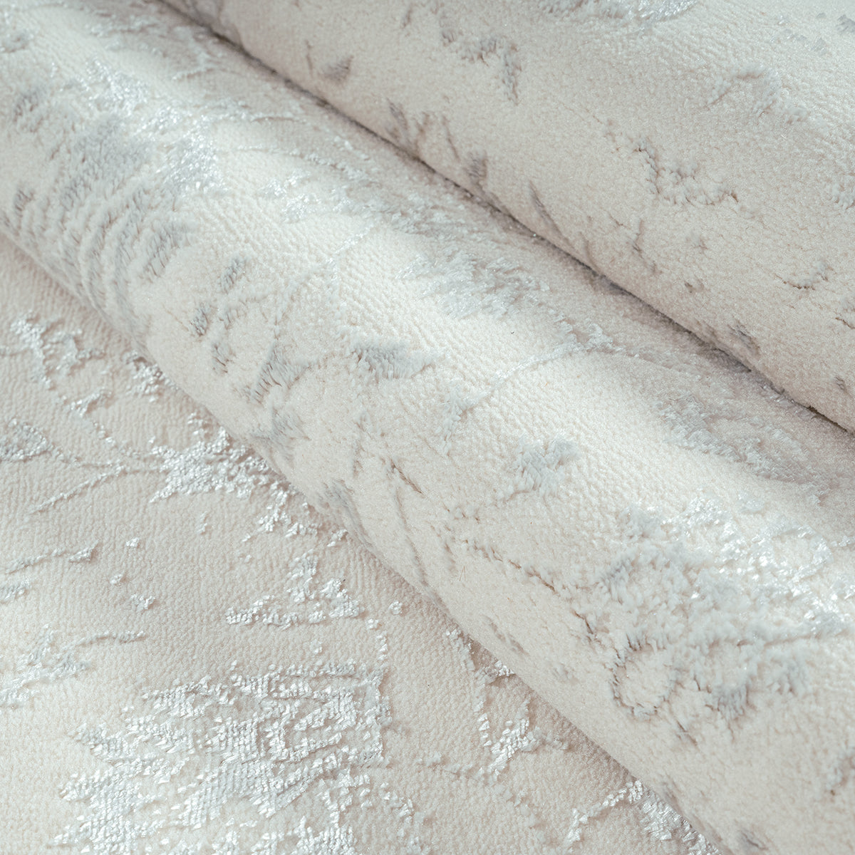 Vloerkleed Creation Crème – Fijn Dessin met 8 mm Pool – detailopname van het dessin