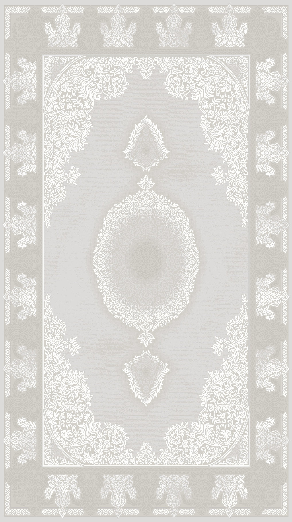 Vloerkleed Nepal 6403 Beige – warme neutrale tint in vier maten – bovenaanzicht van het hele kleed