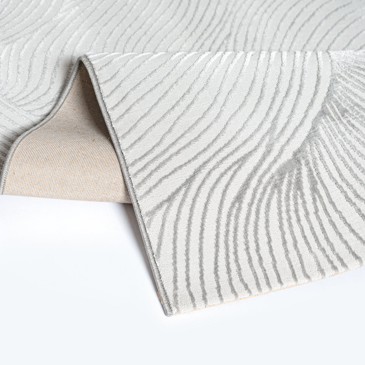 Vloerkleed Creation Grijs – Dichte Pool met Zachte Glans – detailopname van de pool