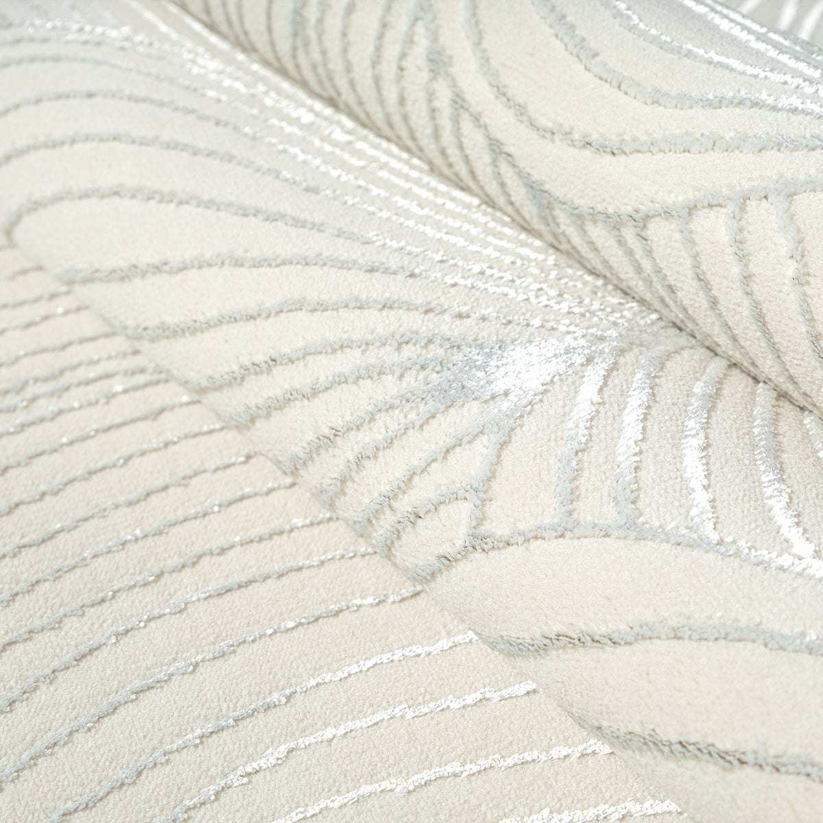 Vloerkleed Creation Crème – Open Dessin in Zeven Maten – detail van het dessin